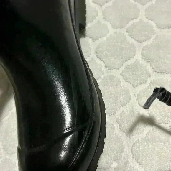 Sperry Walker Turf Rain Boot Black Womens Size 6 Waterproof Bow Tie Outdoor - Picture 9 of 10